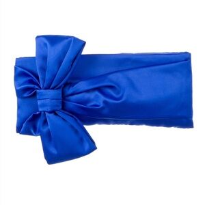 Kate Spade Blue Satin Evening Belles Gini Clutch